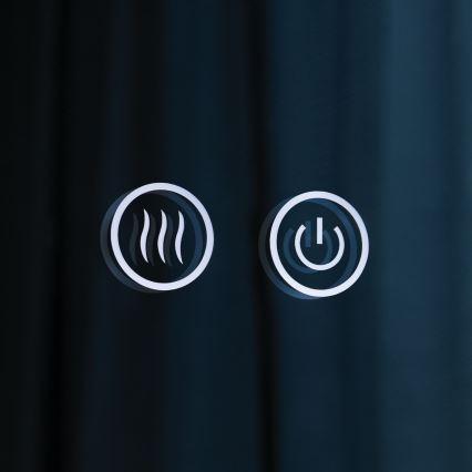 LED-uppvärmd väggspegel för badrum med bakgrundsbelysning FOCUS LED/30W/230V 3000/4200/6000K Ø 100 cm IP44