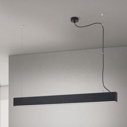 LED tak-/pendellampa 2-i-1 PALKKI LED/38W/230V 3000/4000/5000K svart