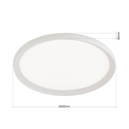 LED taklampa KANT LED/30W/230V 2700/3000/4000K Ø 40 cm vit