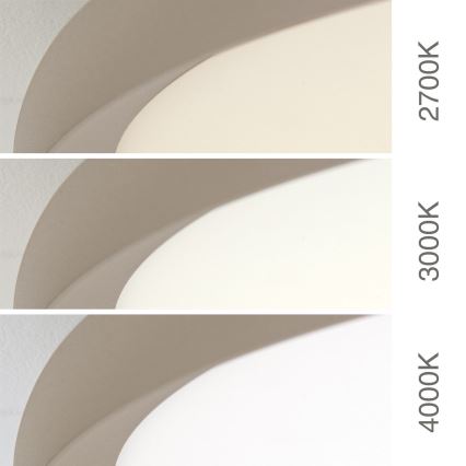 LED-taklampa KANT LED/30W/230V 2700/3000/4000K Ø 40 cm beige