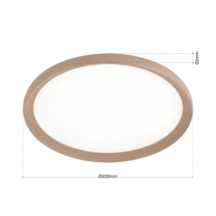 LED-taklampa KANT LED/30W/230V 2700/3000/4000K Ø 40 cm beige