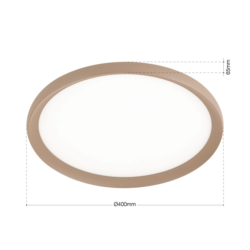 LED-taklampa KANT LED/30W/230V 2700/3000/4000K Ø 40 cm beige