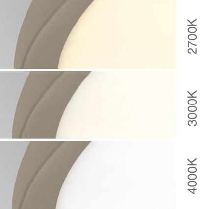 LED-taklampa KANT LED/66W/230V 2700/3000/4000K Ø 80 cm beige