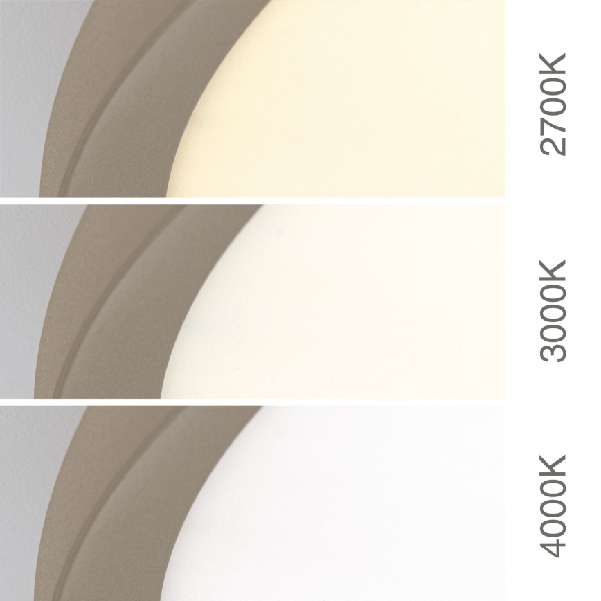 LED-taklampa KANT LED/66W/230V 2700/3000/4000K Ø 80 cm beige