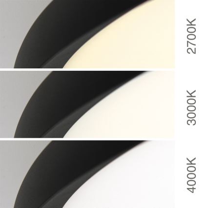 LED-taklampa KANT LED/66W/230V 2700/3000/4000K Ø 80 cm svart