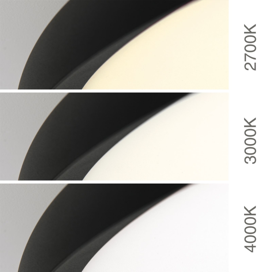 LED-taklampa KANT LED/66W/230V 2700/3000/4000K Ø 80 cm svart