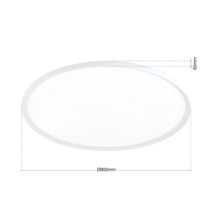 LED taklampa KANT LED/66W/230V 2700/3000/4000K Ø 80 cm vit