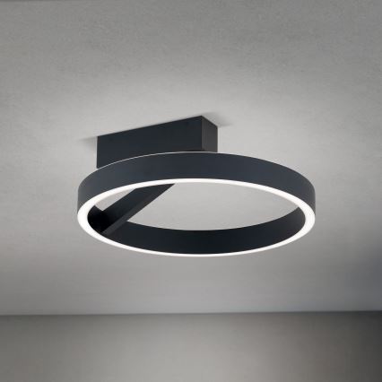 LED taklampa KOLK LED/40W/230V 2700/3000/4000K Ø 40 cm svart