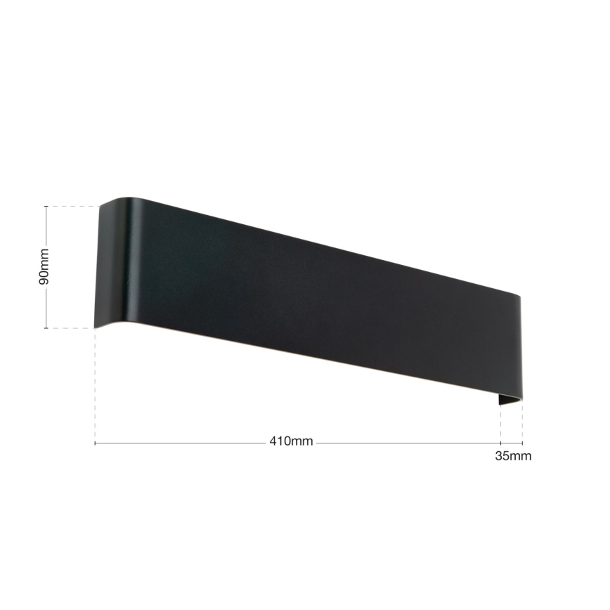 LED vägglampa ACCENT LED/14W/230V svart