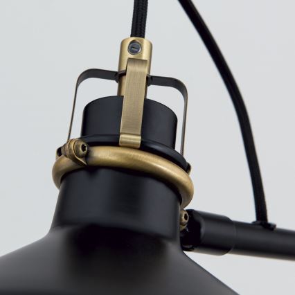 Golvlampa SCHILLER 1xE27/40W/230V svart/brons