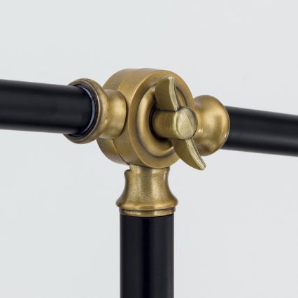 Golvlampa SCHILLER 1xE27/40W/230V svart/brons