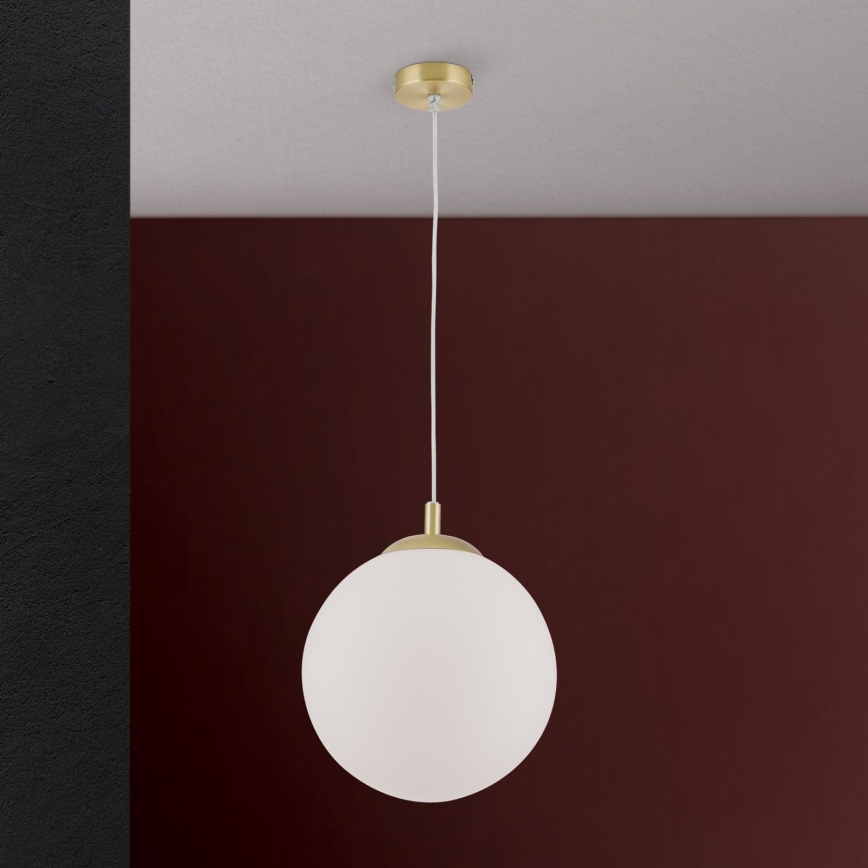 MADIS hänglampa på sladd 1xE27/60W/230V, guldfärgad