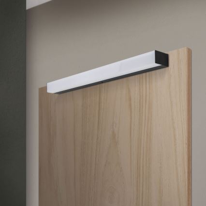 Badrumsspegel med LED-belysning HORIZON LED/12W/230V 3000/4000K 60 cm IP44 svart