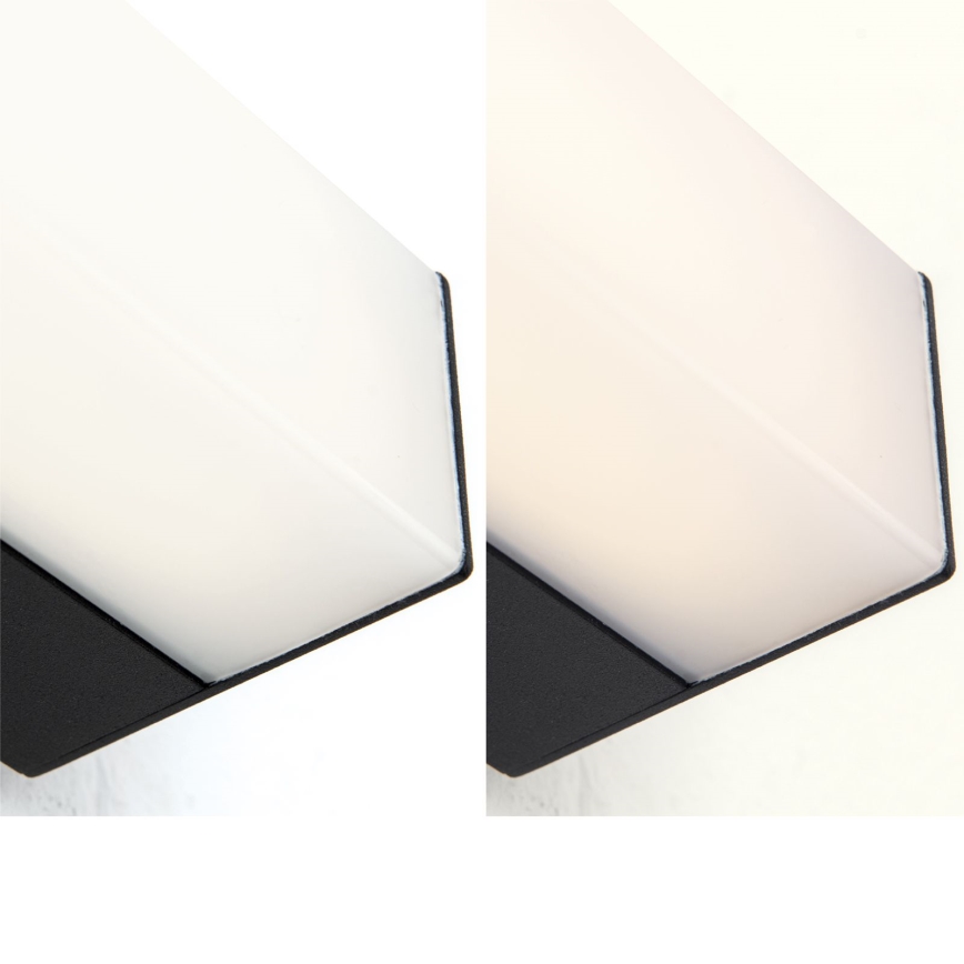 Badrumsspegel med LED-belysning HORIZON LED/12W/230V 3000/4000K 60 cm IP44 svart