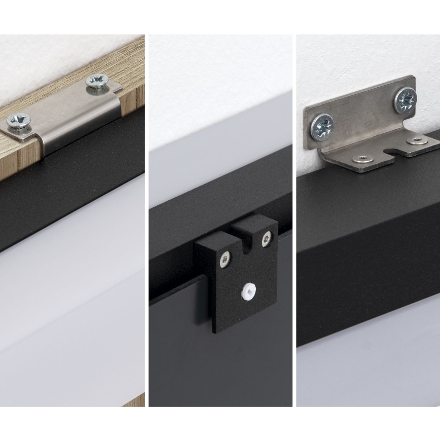 Badrumsspegel med LED-belysning HORIZON LED/12W/230V 3000/4000K 60 cm IP44 svart