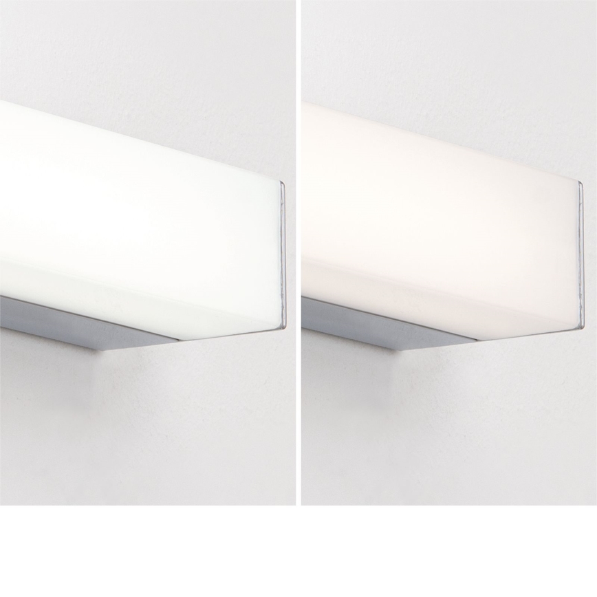 Badrumsspegel med LED-belysning HORIZON LED/18W/230V 3000/4000K 90 cm IP44 silver