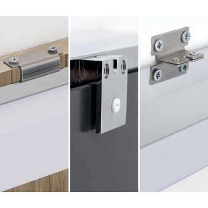 Badrumsspegel med LED-belysning HORIZON LED/18W/230V 3000/4000K 90 cm IP44 silver