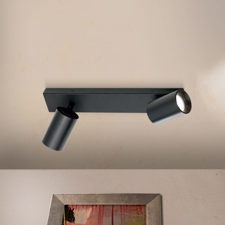 Spotarmatur SEAN 2xGU10/13W/230V svart
