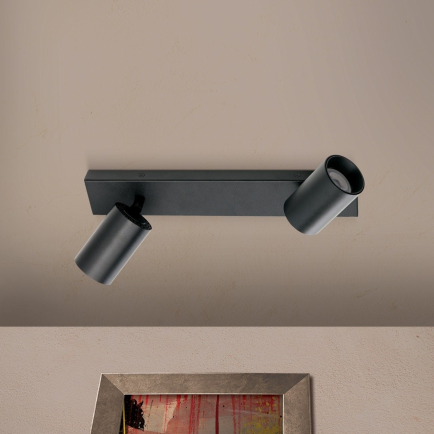 Spotarmatur SEAN 2xGU10/13W/230V svart