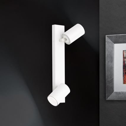 Spotarmatur SEAN 2x GU10/13W/230V vit