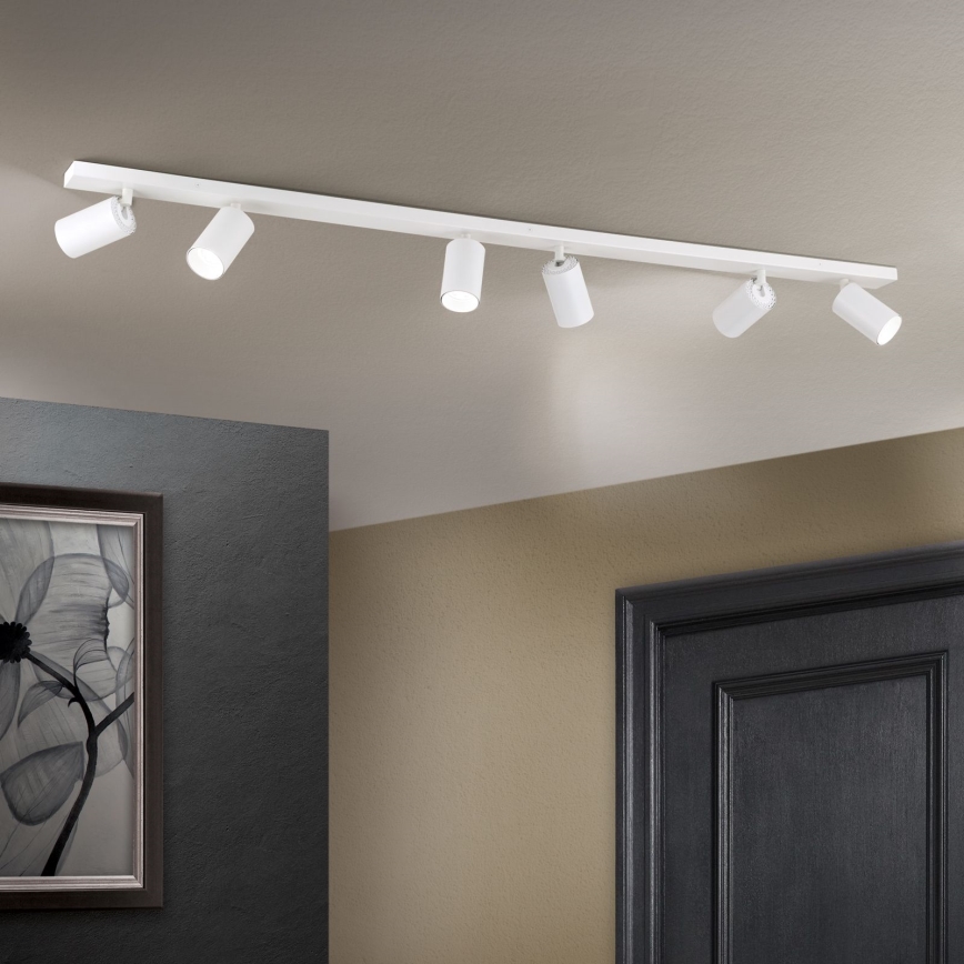 Spotarmatur SEAN 6xGU10/13W/230V vit