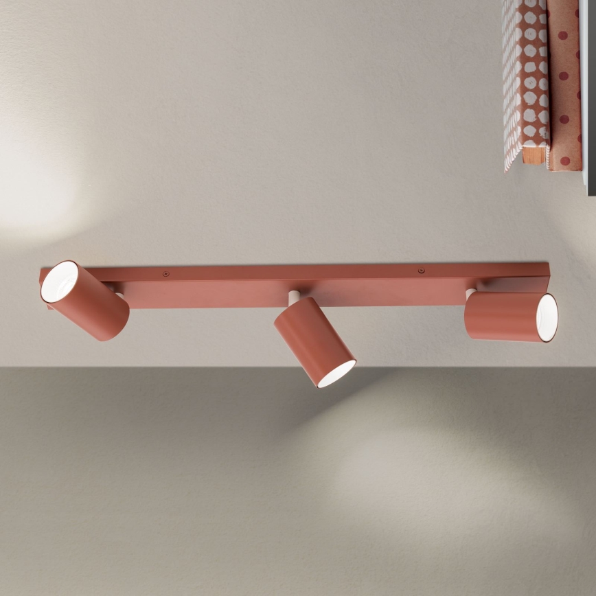 Spotlampa PENN 3xGU10/13W/230V tegelfärgad