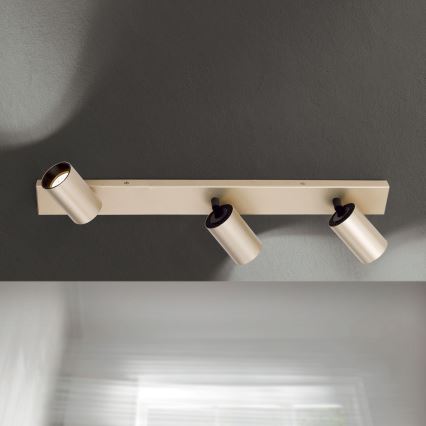 Spotlampa SEAN 3xGU10/13W/230V, guldfinish