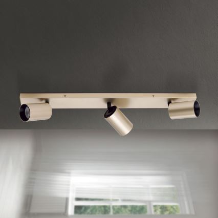 Spotlampa SEAN 3xGU10/13W/230V, guldfinish