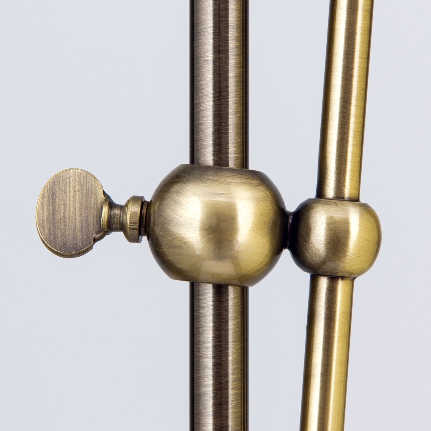 Golvlampa TONIA 1xE27/60W/230V 183 cm vit/brons