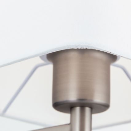 Golvlampa CARLTON 1xE27/40W/230V vit/matt krom