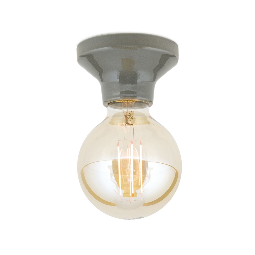 Taklampa FROST 1xE27/60W/230V grå