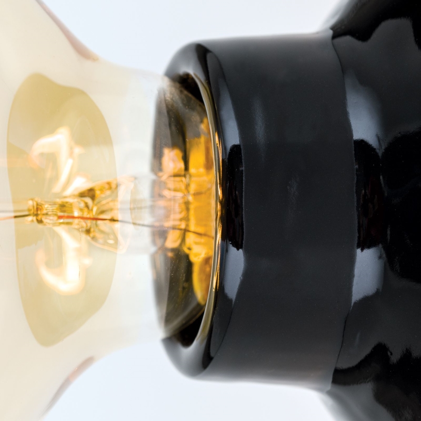 Taklampa FROST 1xE27/60W/230V svart