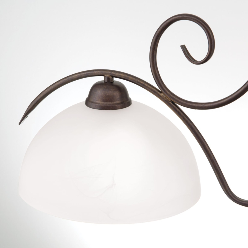 Taklampa med kedja RULA 2xE27/40W/230V vit/brons