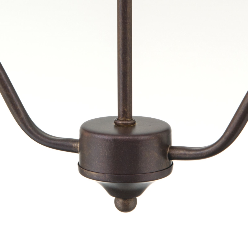 Taklampa med kedja RULA 2xE27/40W/230V vit/brons