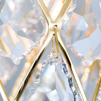 Taklampa RITA 1xG9/40W/230V, Ø 9 cm, guldfärgad