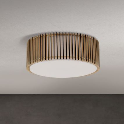 Taklampa TARTA 3xE27/40W/230V, Ø 50 cm, beige