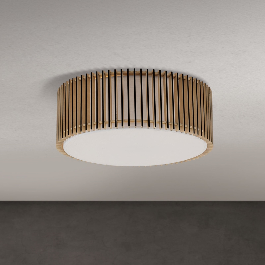 Taklampa TARTA 3xE27/40W/230V, Ø 50 cm, beige