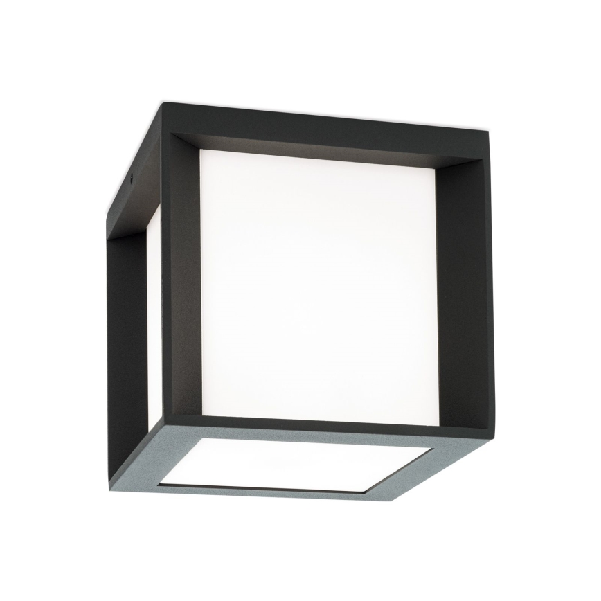 Utomhusarmatur HENRY 1xE27/15W/230V 16x16 cm IP44 antracit