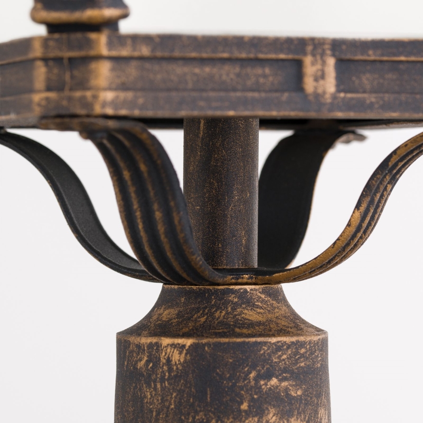 Utomhuslampa AIKO 1xE27/60W/230V, 115 cm, IP23, brons/patina