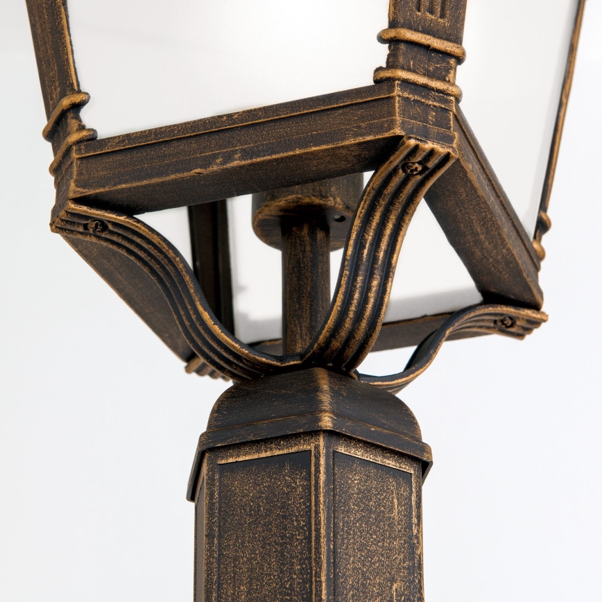 Utomhuslampa AIKO 1xE27/60W/230V 240 cm IP23 brons/patina