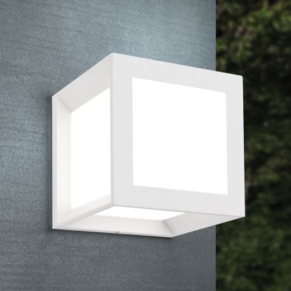 Utomhuslampa HENRY 1xE27/15W/230V 16x16 cm IP44 vit