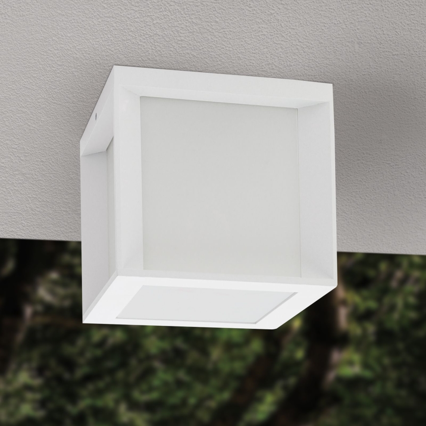 Utomhuslampa HENRY 1xE27/15W/230V 16x16 cm IP44 vit
