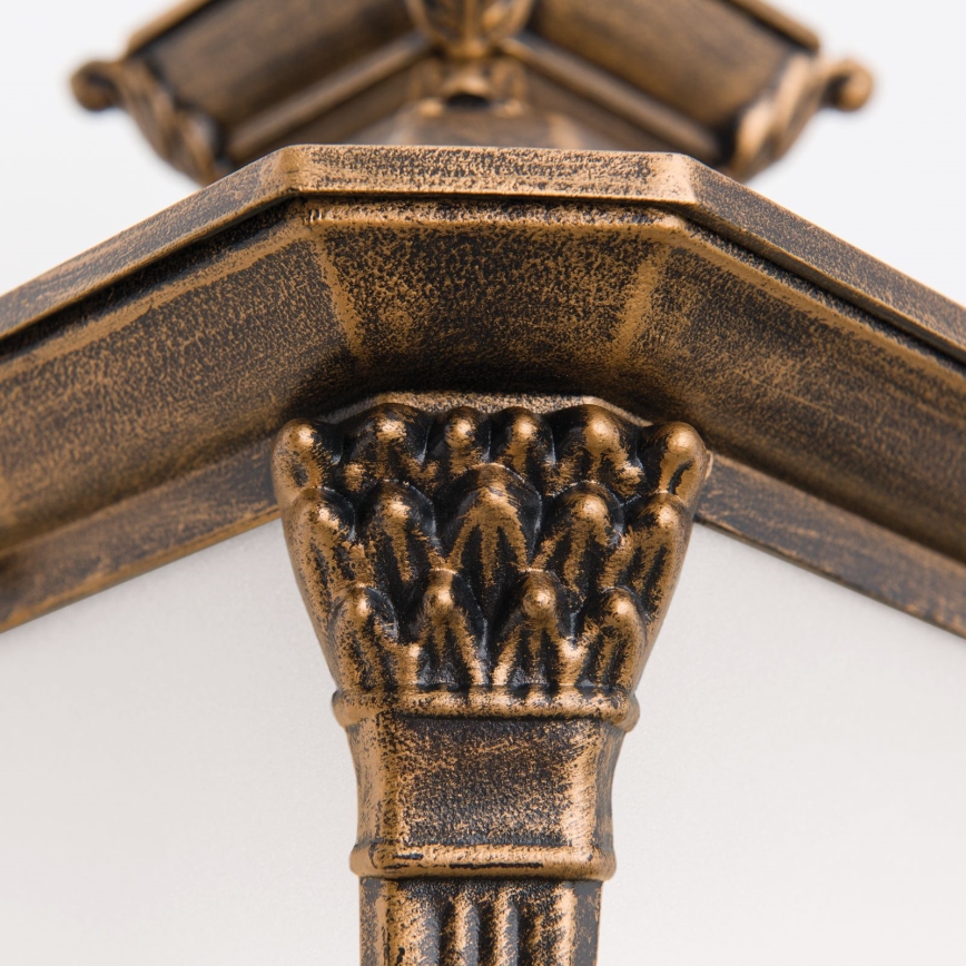 Utomhus vägglampa AIKO 1xE27/60W/230V IP23 brons/patina