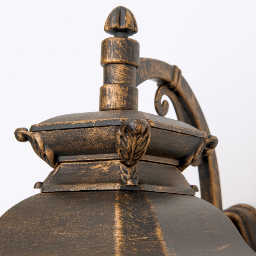 Utomhusvägglampa AIKO 1xE27/60W/230V IP23 brons/patina