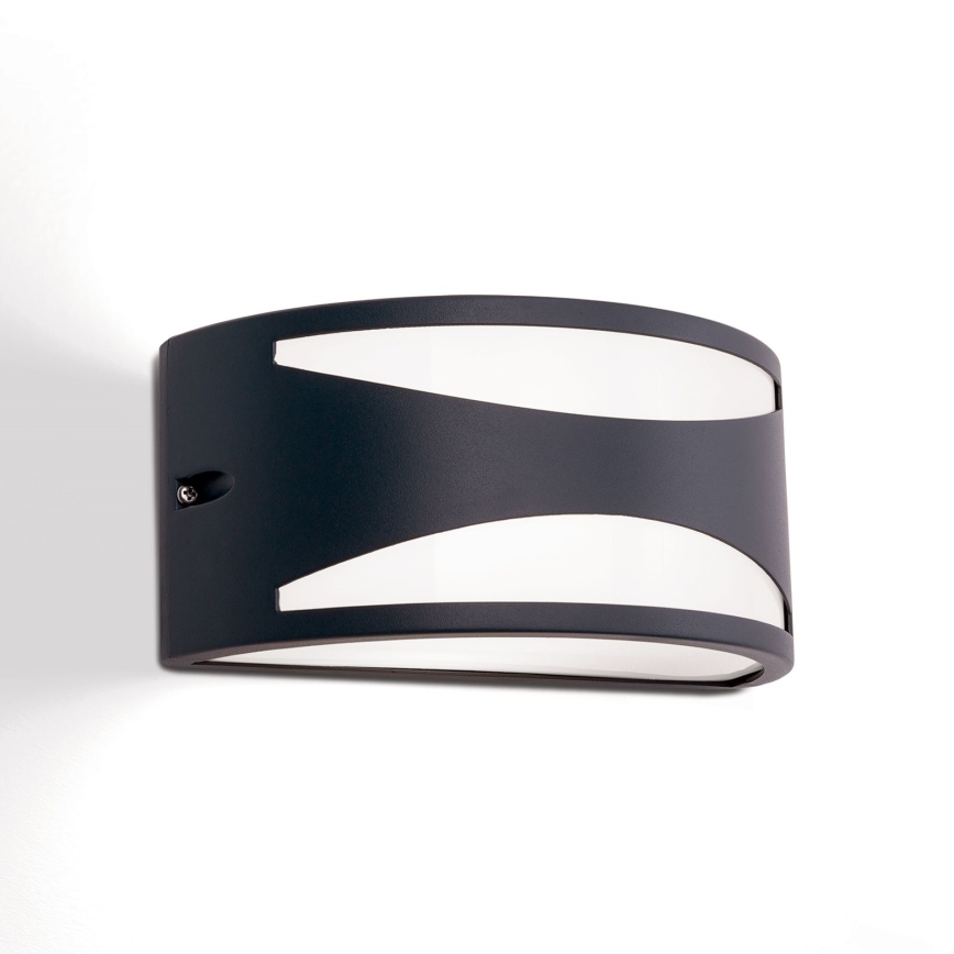 Utomhusvägglampa SHELL 1xE27/40W/230V IP54 antracit