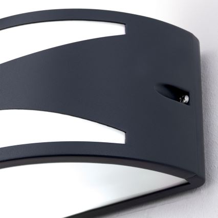 Utomhusvägglampa SHELL 1xE27/40W/230V IP54 antracit