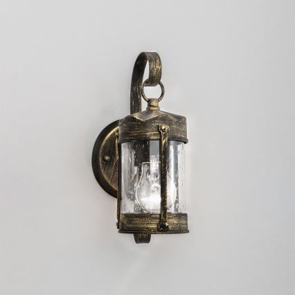 Utomhus vägglampa TAVERNA 1xE27/60W/230V IP23 brons/patina