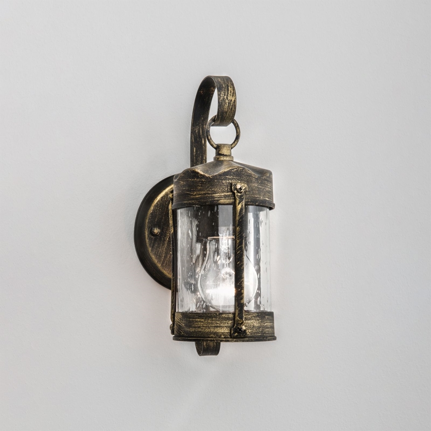 Utomhus vägglampa TAVERNA 1xE27/60W/230V IP23 brons/patina