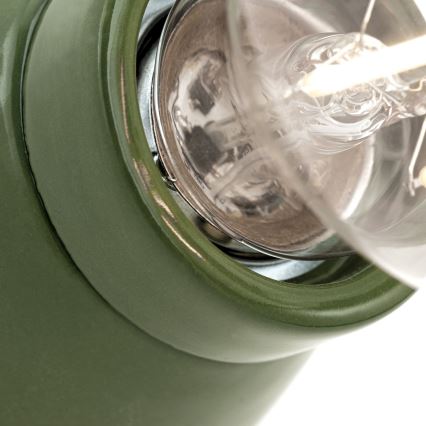 Vägglampa FROST 1xE27/60W/230V grön