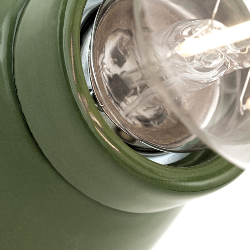 Vägglampa FROST 1xE27/60W/230V grön